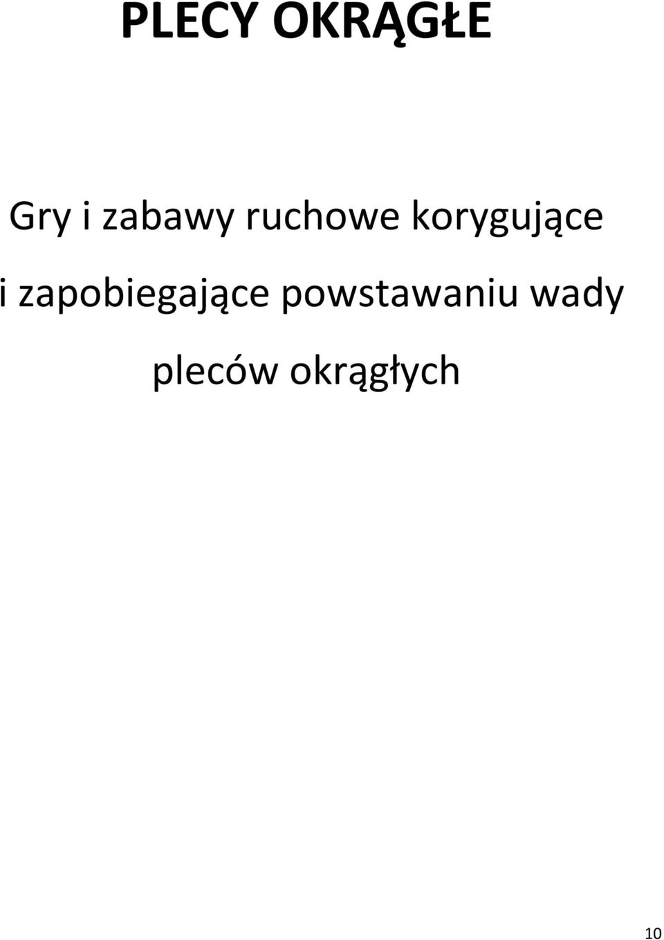 korygujące i