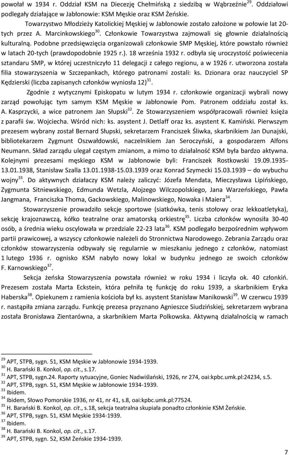 Podobne przedsięwzięcia organizowali członkowie SMP Męskiej, które powstało również w latach 20-tych (prawdopodobnie 1925 r.). 18 września 1932 r.