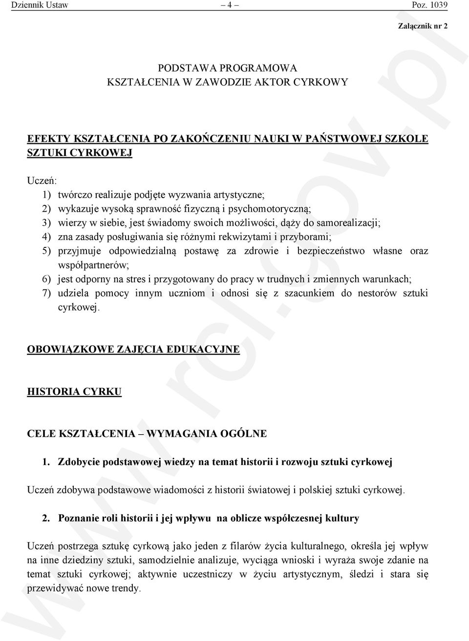 wyzwania artystyczne; 2) wykazuje wysoką sprawność fizyczną i psychomotoryczną; 3) wierzy w siebie, jest świadomy swoich możliwości, dąży do samorealizacji; 4) zna zasady posługiwania się różnymi