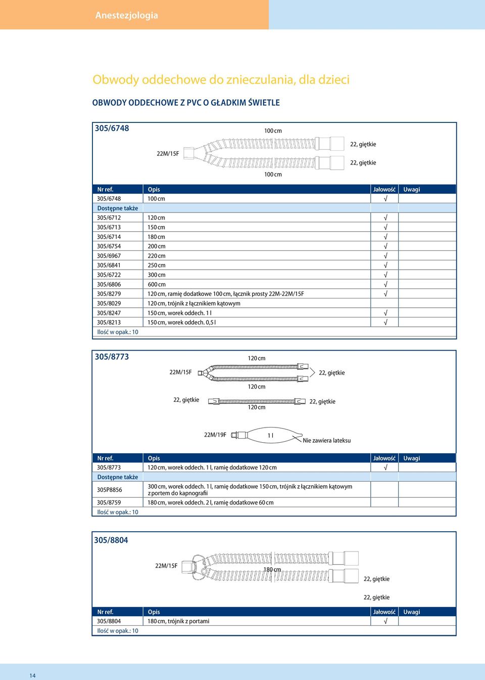 oddech. 1 l 305/8213 150 cm, worek oddech. 0,5 l 305/8773 120 cm.120 lex lex 120 cm.120 120 cm cm.120 22, lex giętkie /19F /19F 1 l Nie zawiera lateksu 305/8773 120 cm, worek oddech.