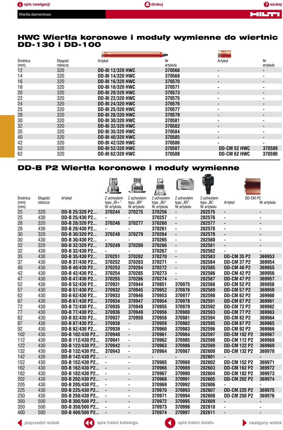 HWC 370577 - - 28 320 DD-BI 28/320 HWC 370579 - - 30 320 DD-BI 30/320 HWC 370581 - - 32 320 DD-BI 32/320 HWC 370582 - - 35 320 DD-BI 35/320 HWC 370584 - - 40 320 DD-BI 40/320 HWC 370585 - - 42 320