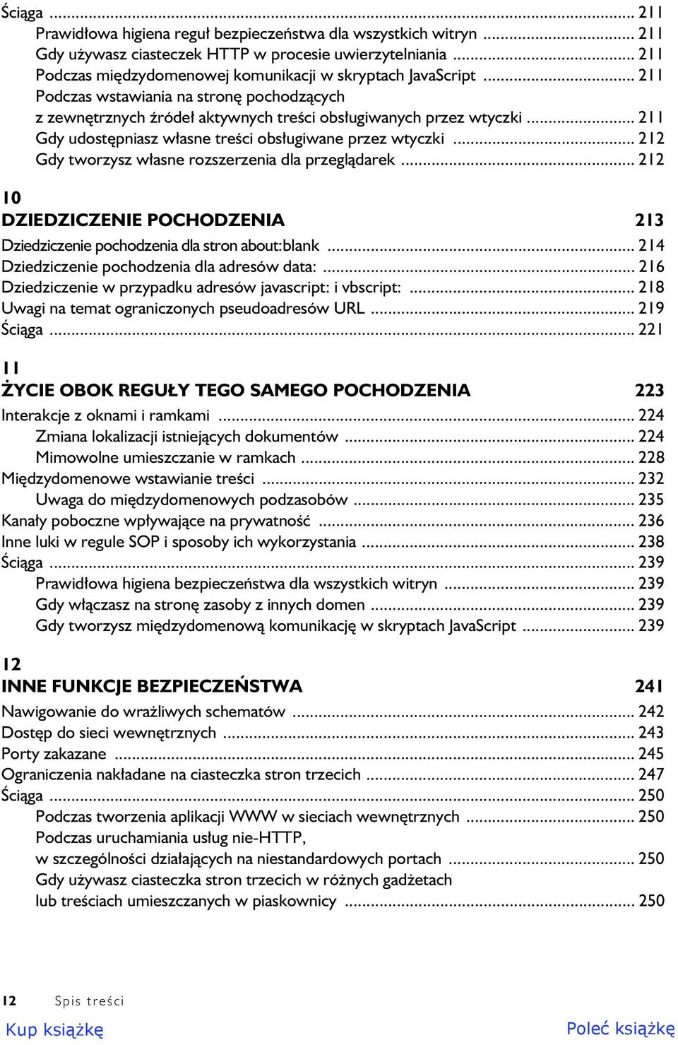 .. 211 Gdy udost pniasz w asne tre ci obs ugiwane przez wtyczki... 212 Gdy tworzysz w asne rozszerzenia dla przegl darek.