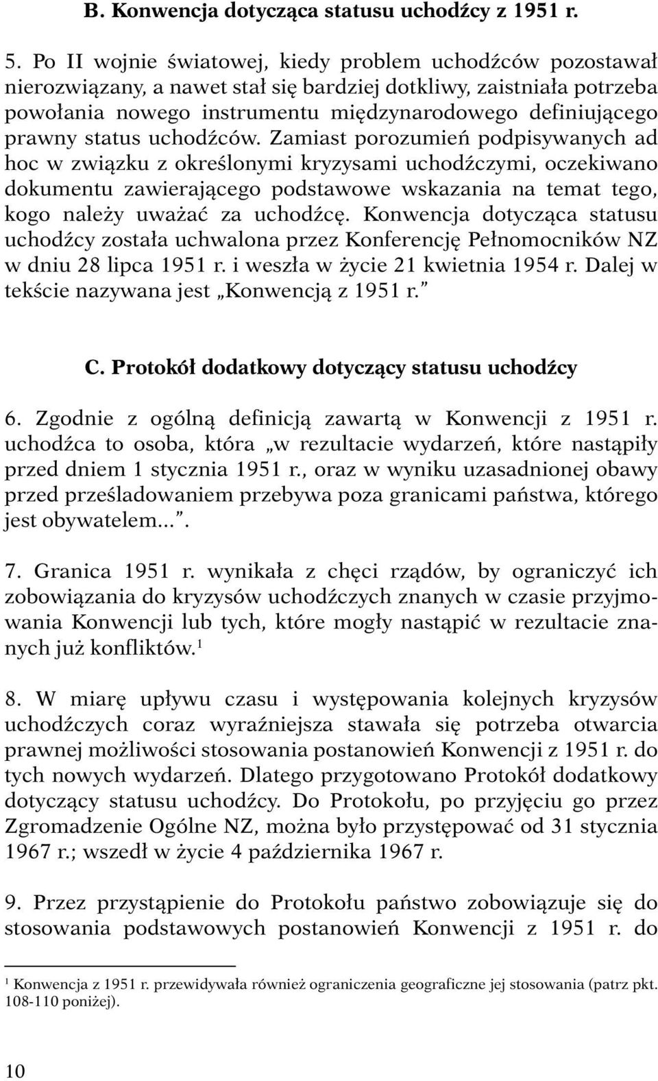 status uchodźców.