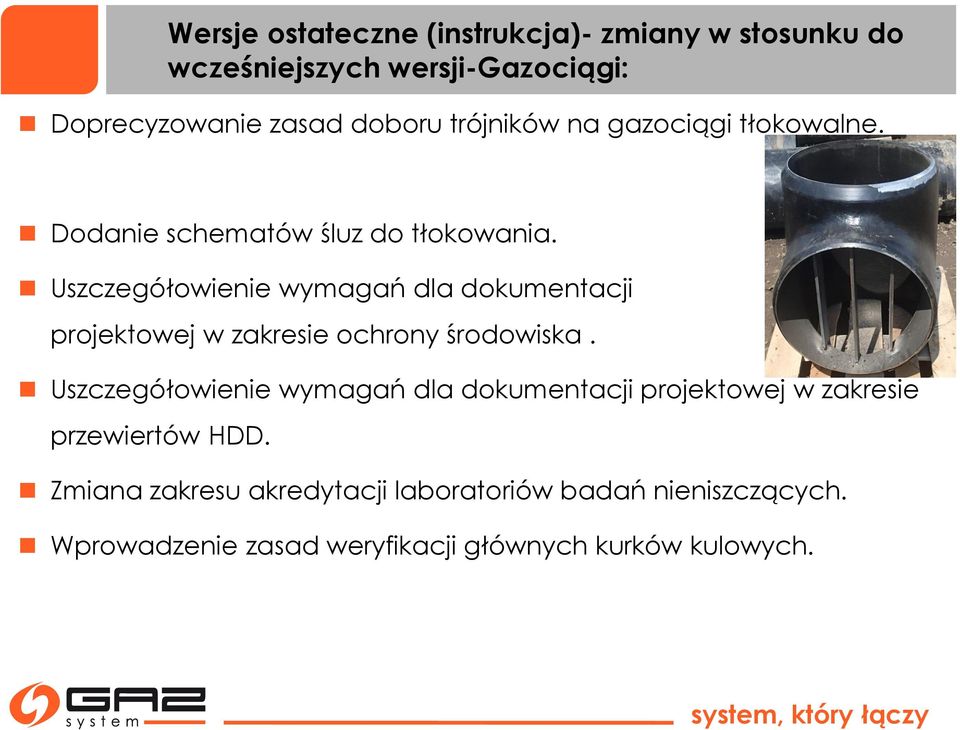 Uszczegółowienie wymagań dla dokumentacji projektowej w zakresie ochrony środowiska.