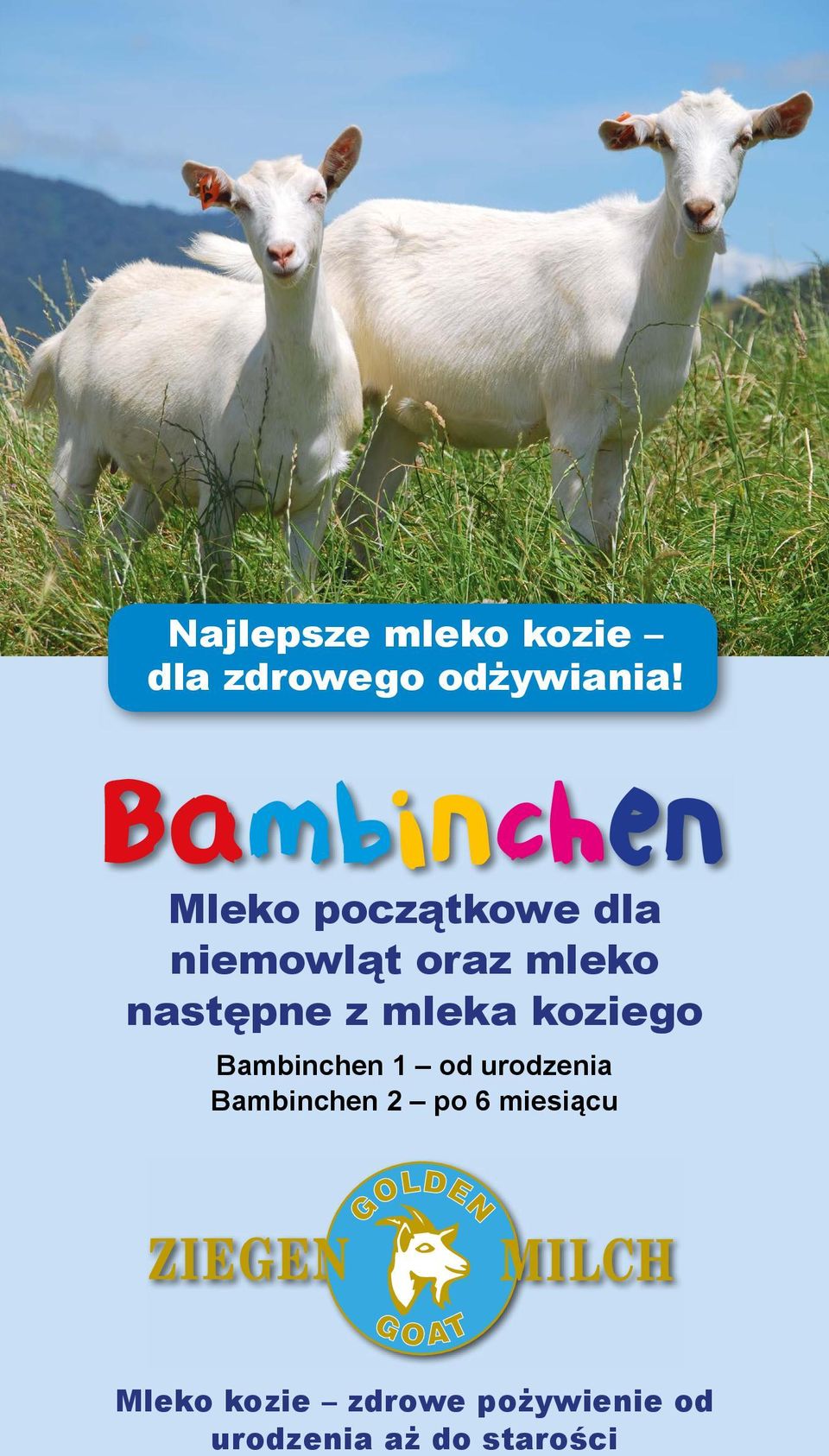 mleka koziego Bambinchen 1 od urodzenia Bambinchen 2 po