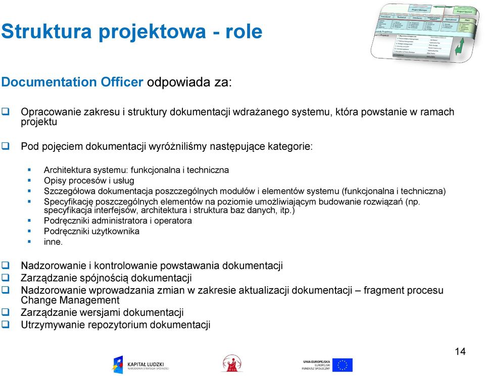 techniczna) Specyfikację poszczególnych elementów na poziomie umożliwiającym budowanie rozwiązań (np. specyfikacja interfejsów, architektura i struktura baz danych, itp.