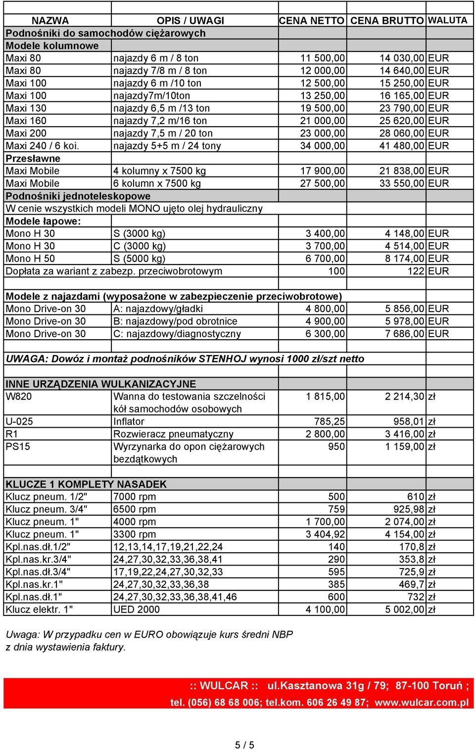 ton 23 000,00 28 060,00 EUR Maxi 240 / 6 koi.