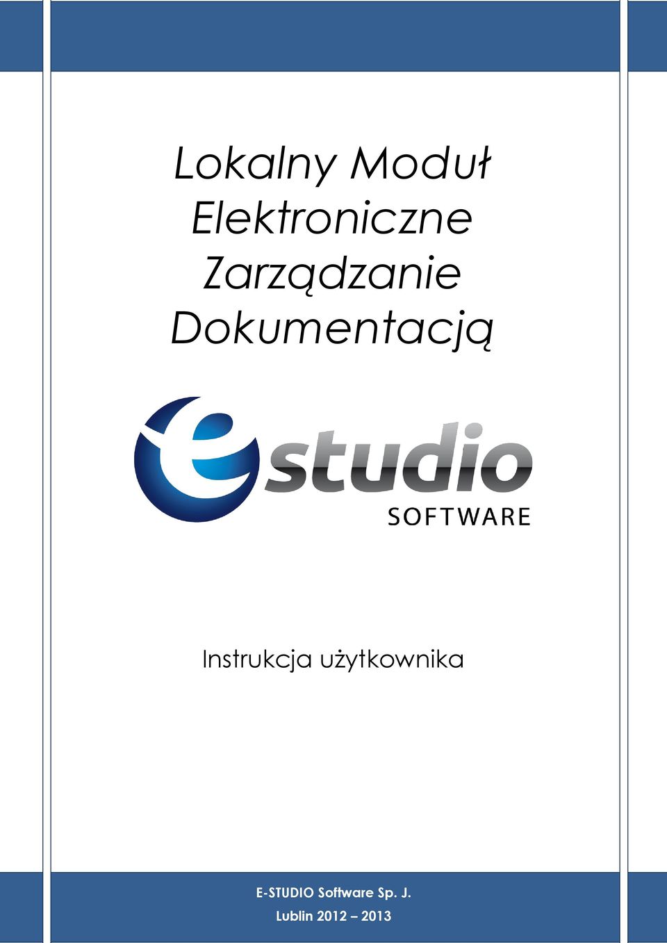 Instrukcja użytkownika E-STUDIO