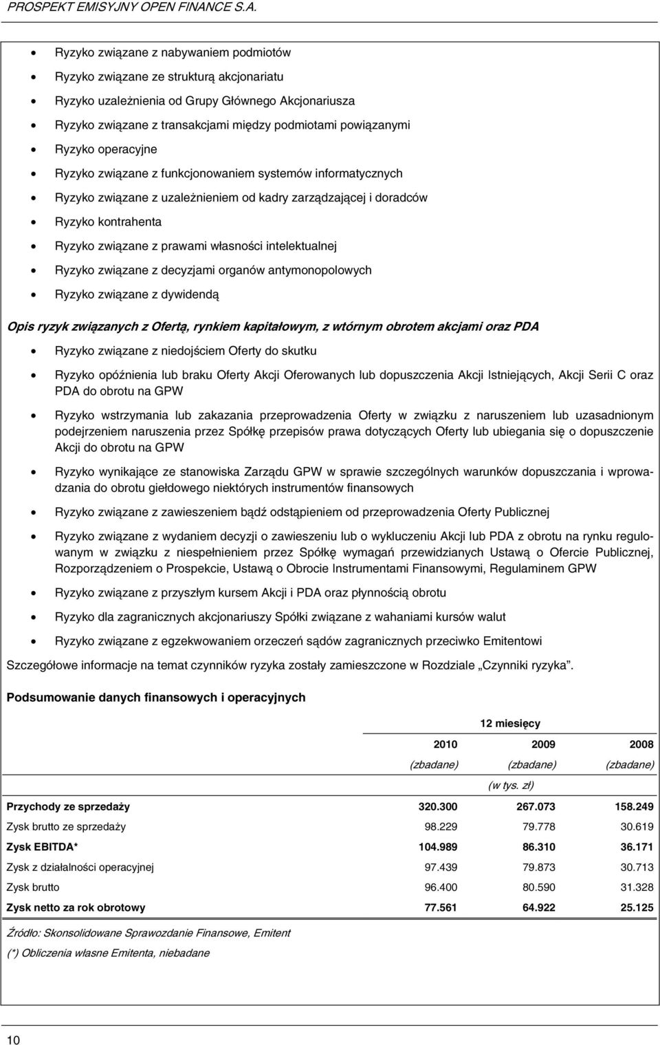 intelektualnej Ryzyko związane z decyzjami organów antymonopolowych Ryzyko związane z dywidendą Opis ryzyk związanych z Ofertą, rynkiem kapitałowym, z wtórnym obrotem akcjami oraz PDA Ryzyko związane