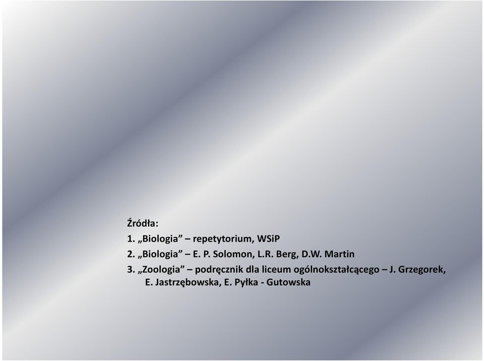 Zoologia podręcznik dla liceum