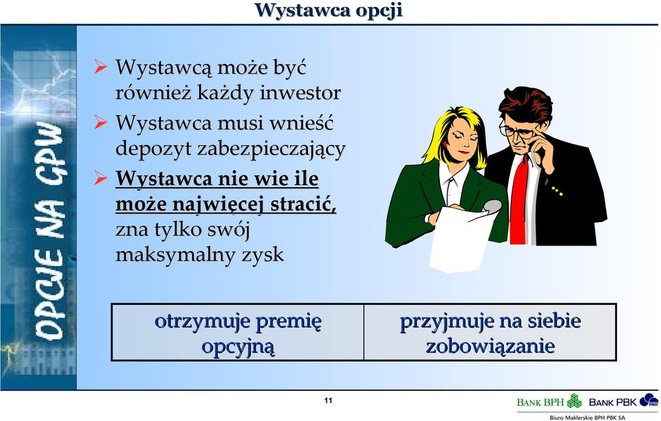 wie ile może najwięcej stracić, zna tylko swój maksymalny