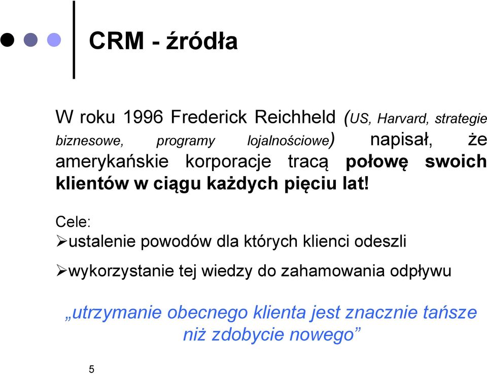 każdych pięciu lat!