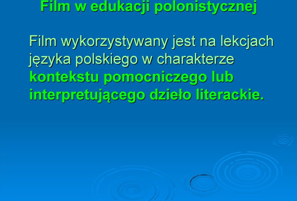 polskiego w charakterze kontekstu
