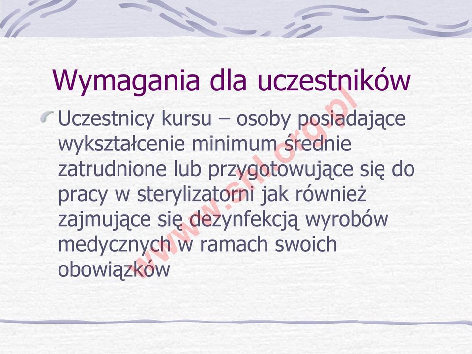 przygotowujące się do pracy w sterylizatorni jak również