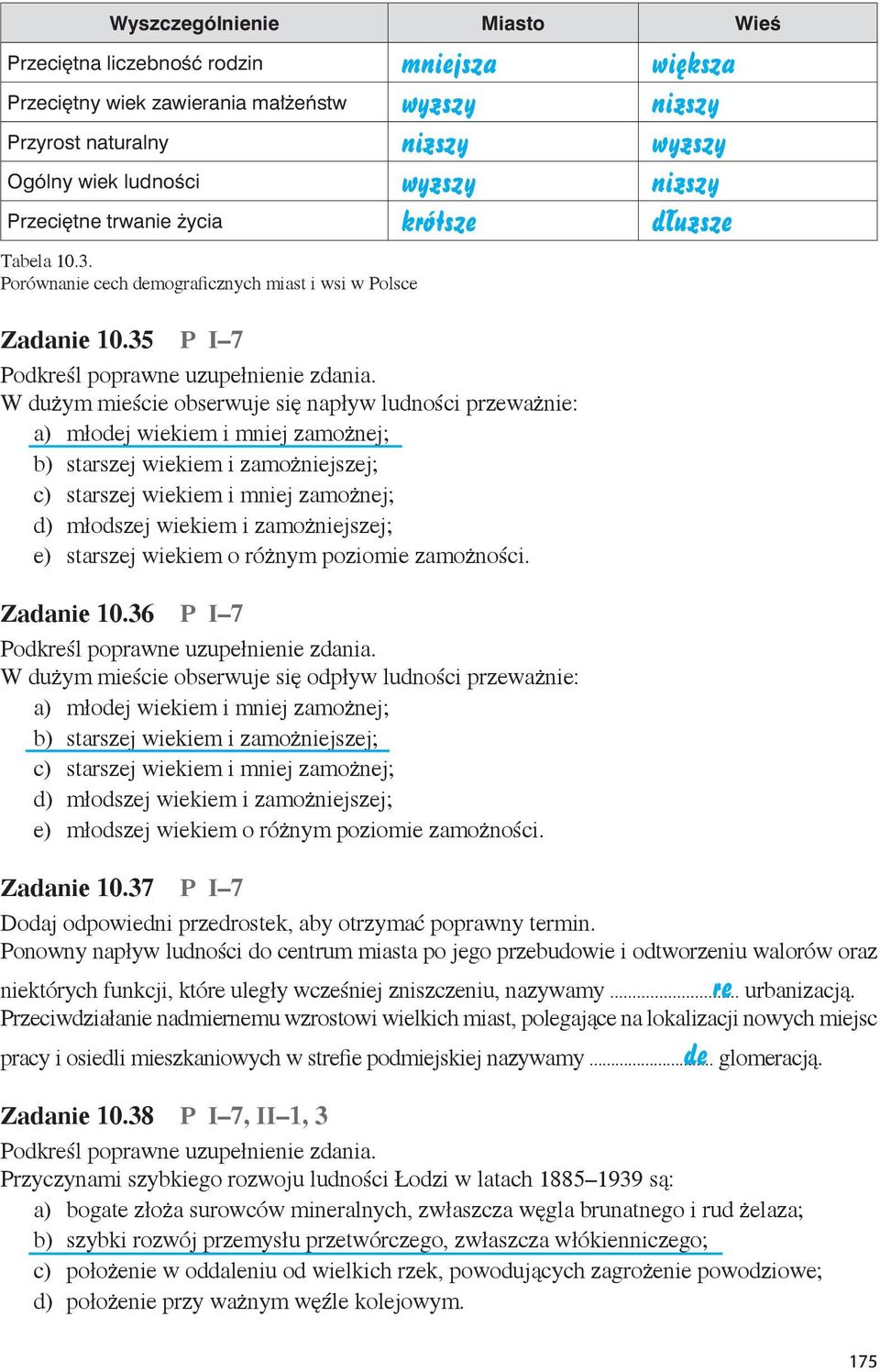 W dużym mieście obserwuje się napływ ludności przeważnie: a) młodej wiekiem i mniej zamożnej; b) starszej wiekiem i zamożniejszej; c) starszej wiekiem i mniej zamożnej; d) młodszej wiekiem i