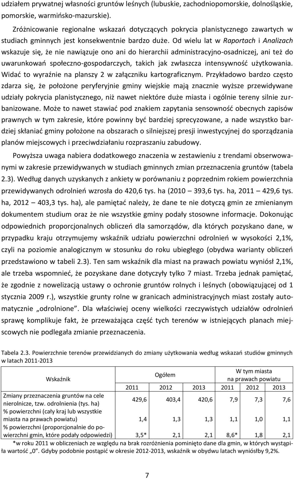 Od wielu lat w Raportach i Analizach wskazuje się, że nie nawiązuje ono ani do hierarchii administracyjno-osadniczej, ani też do uwarunkowań społeczno-gospodarczych, takich jak zwłaszcza intensywność