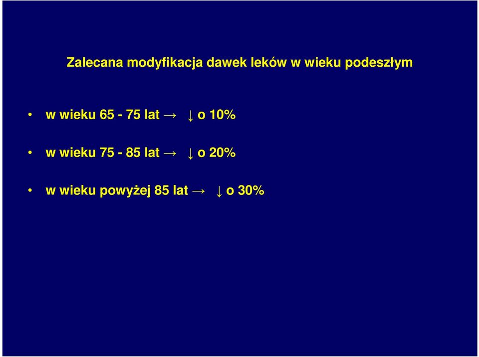 65-75 lat o 10% w wieku 75-85