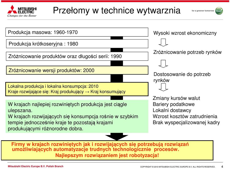 W krajach rozwijających się konsumpcja rośnie w szybkim tempie jednocześnie kraje te pozostają krajami produkującymi różnorodne dobra.