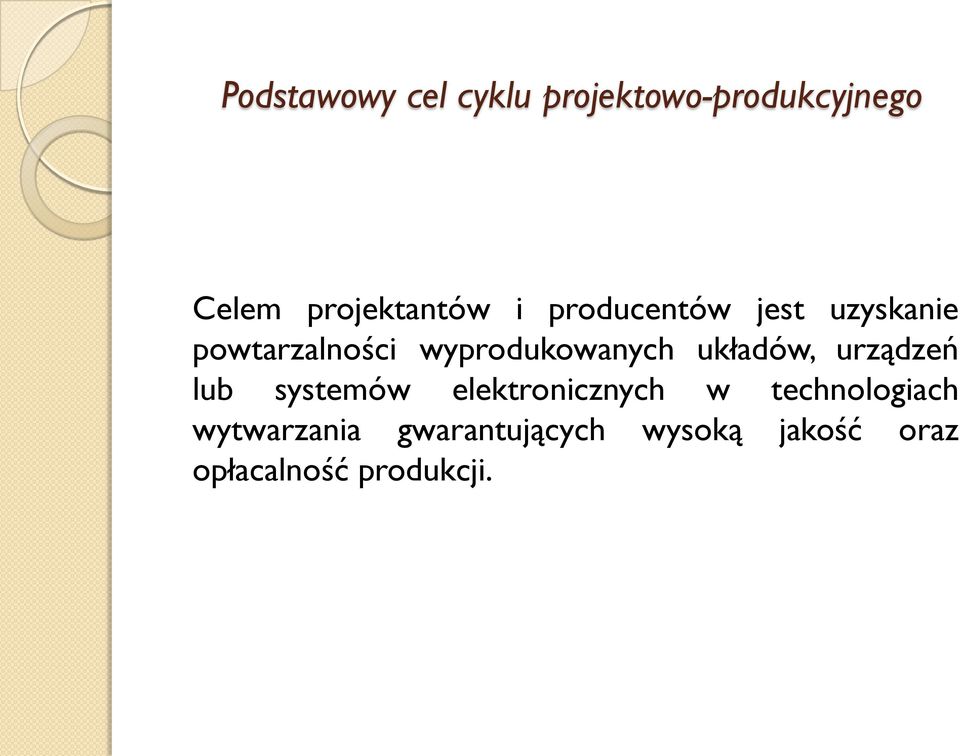 wyprodukowanych układów, urządzeń lub systemów elektronicznych