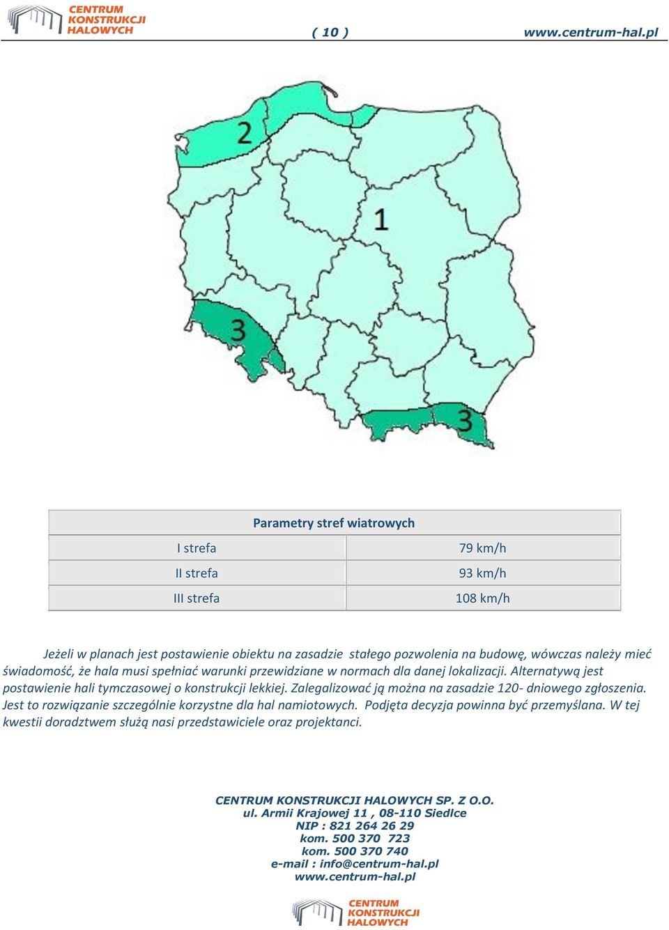 świadomość, że hala musi spełniać warunki przewidziane w normach dla danej lokalizacji. Alternatywą jest postawienie hali tymczasowej o konstrukcji lekkiej.