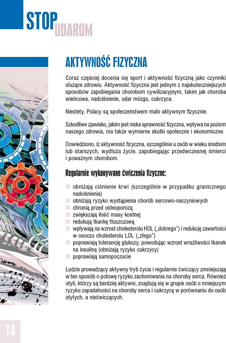 Niestety, Polacy są społeczeństwem mało aktywnym fizycznie. Szkodliwe zjawisko, jakim jest niska sprawność fizyczna, wpływa na poziom naszego zdrowia, ma także wymierne skutki społeczne i ekonomiczne.