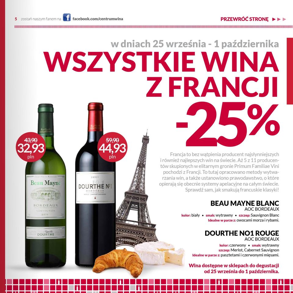 Aż 5 z 11 producentów skupionych w elitarnym gronie Primum Familiae Vini pochodzi z Francji.