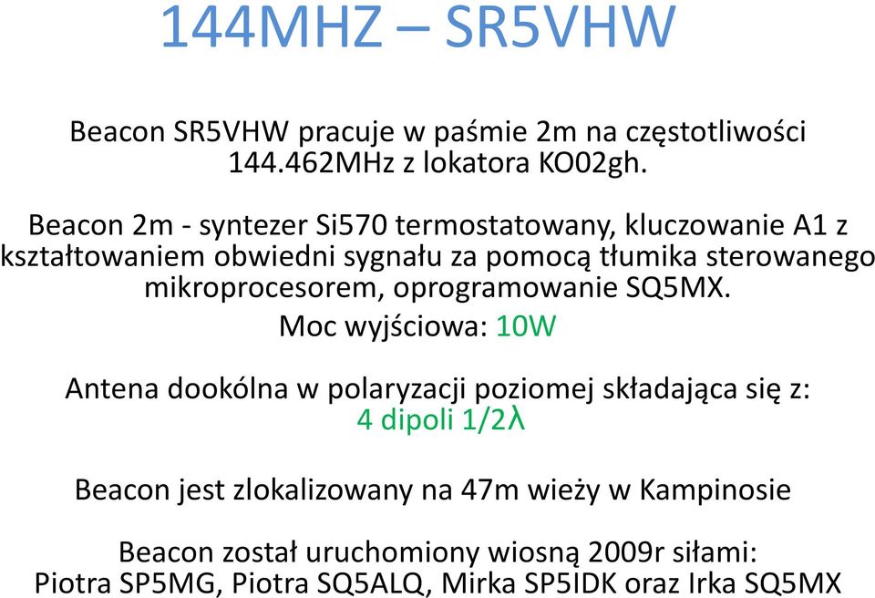 mikroprocesorem, oprogramowanie SQ5MX.