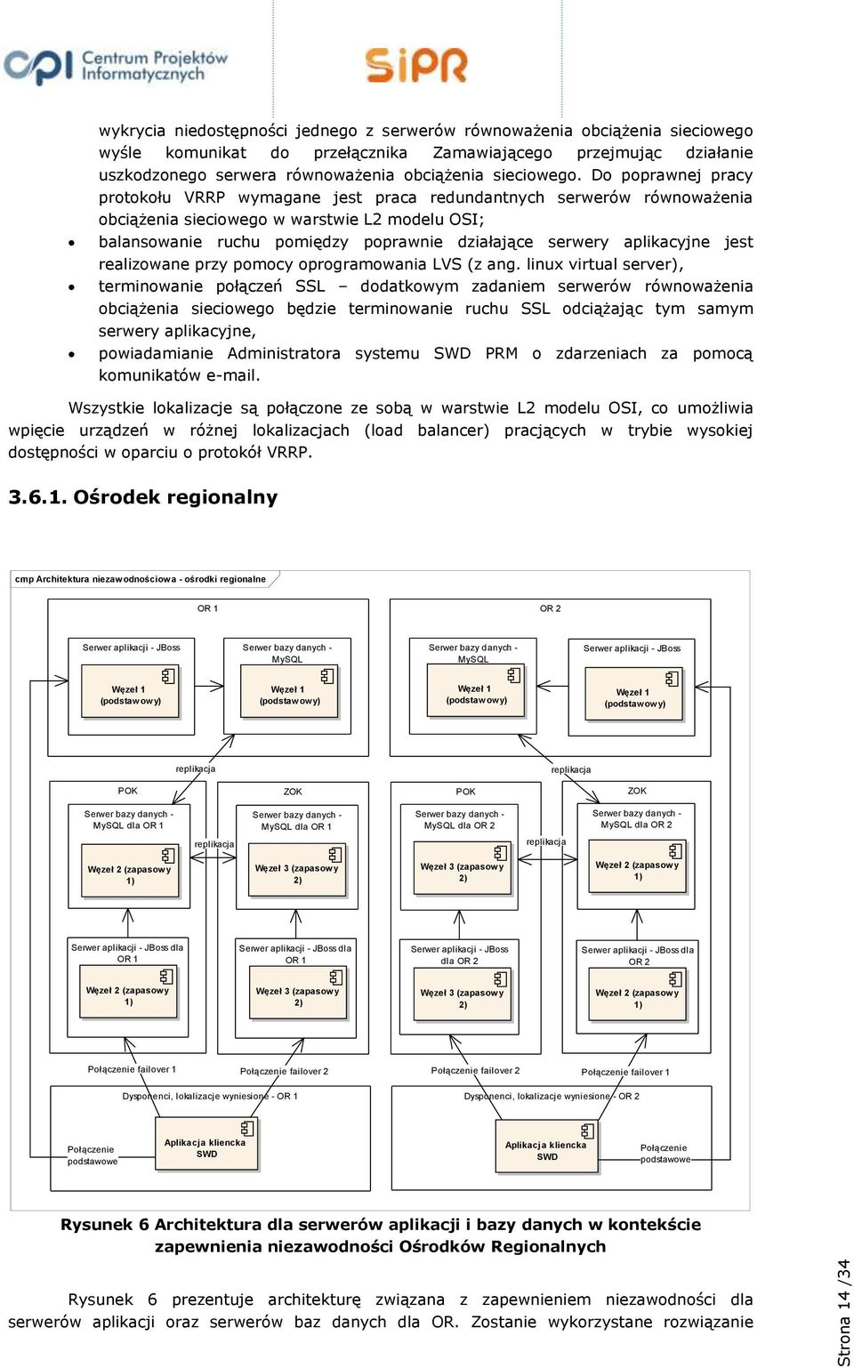 Do poprawnej pracy protokołu VRRP wymagane jest praca redundantnych serwerów równoważenia obciążenia sieciowego w warstwie L2 modelu OSI; balansowanie ruchu pomiędzy poprawnie działające serwery