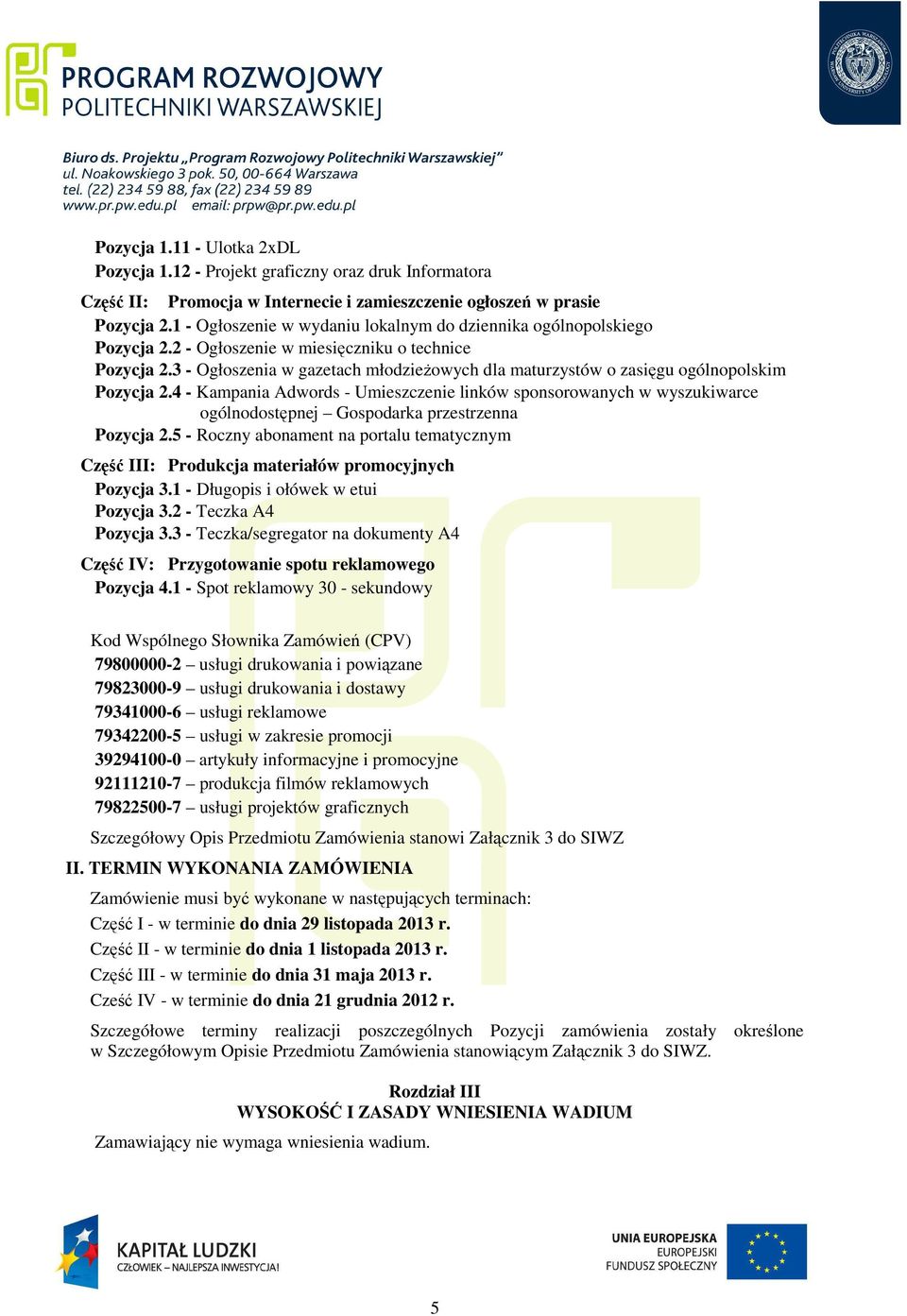 4 - Kampania Adwords - Umieszczenie linków sponsorowanych w wyszukiwarce ogólnodostępnej Gospodarka przestrzenna 2.