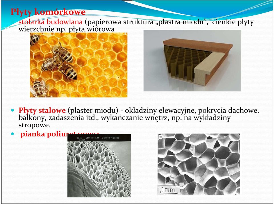 płyta wiórowa Płyty stalowe (plaster miodu) - okładziny elewacyjne,