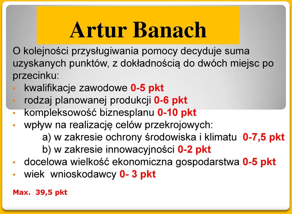 wpływ na realizację celów przekrojowych: a) w zakresie ochrony środowiska i klimatu 0-7,5 pkt b) w zakresie