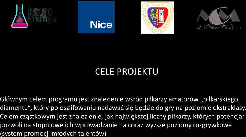 Celem cząstkowym jest znalezienie, jak największej liczby piłkarzy, których potencjał