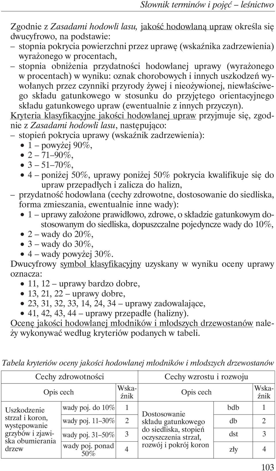 gatunkowego w stosunku do przyjętego orientacyjnego składu gatunkowego upraw (ewentualnie z innych przyczyn).