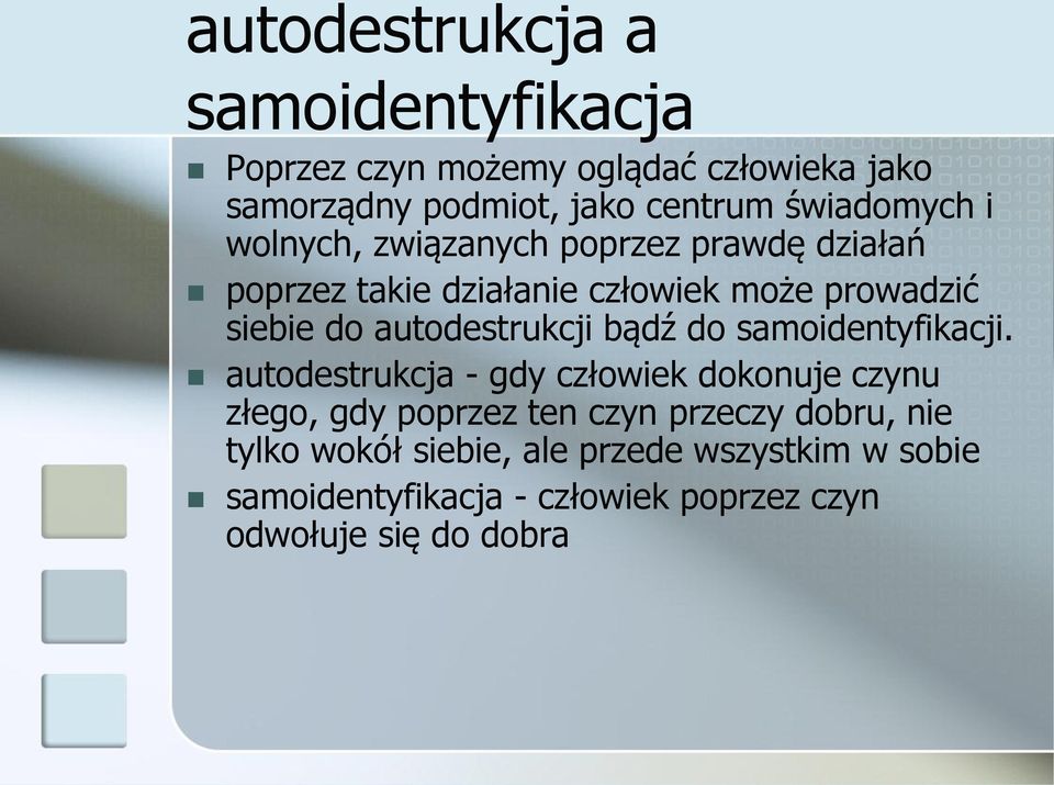 autodestrukcji bądź do samoidentyfikacji.