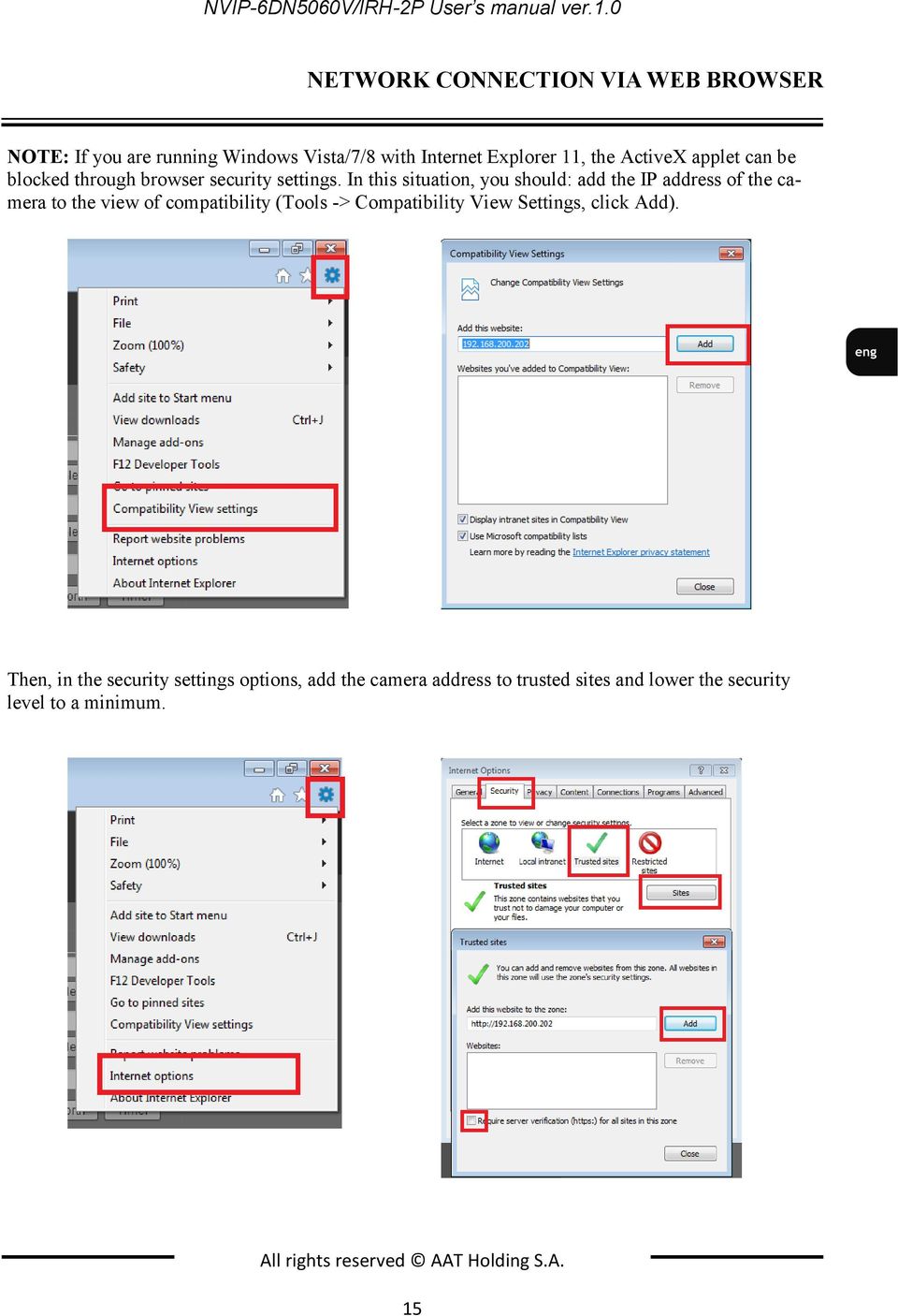 be blocked through browser security settings.