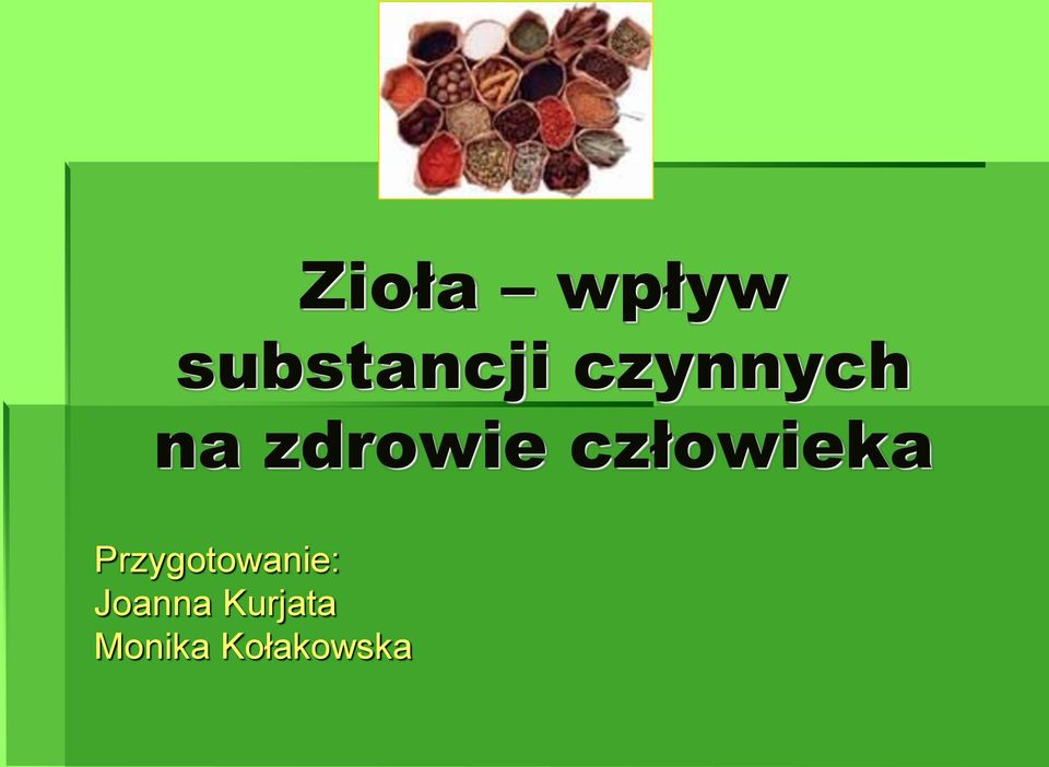 człowieka Przygotowanie: