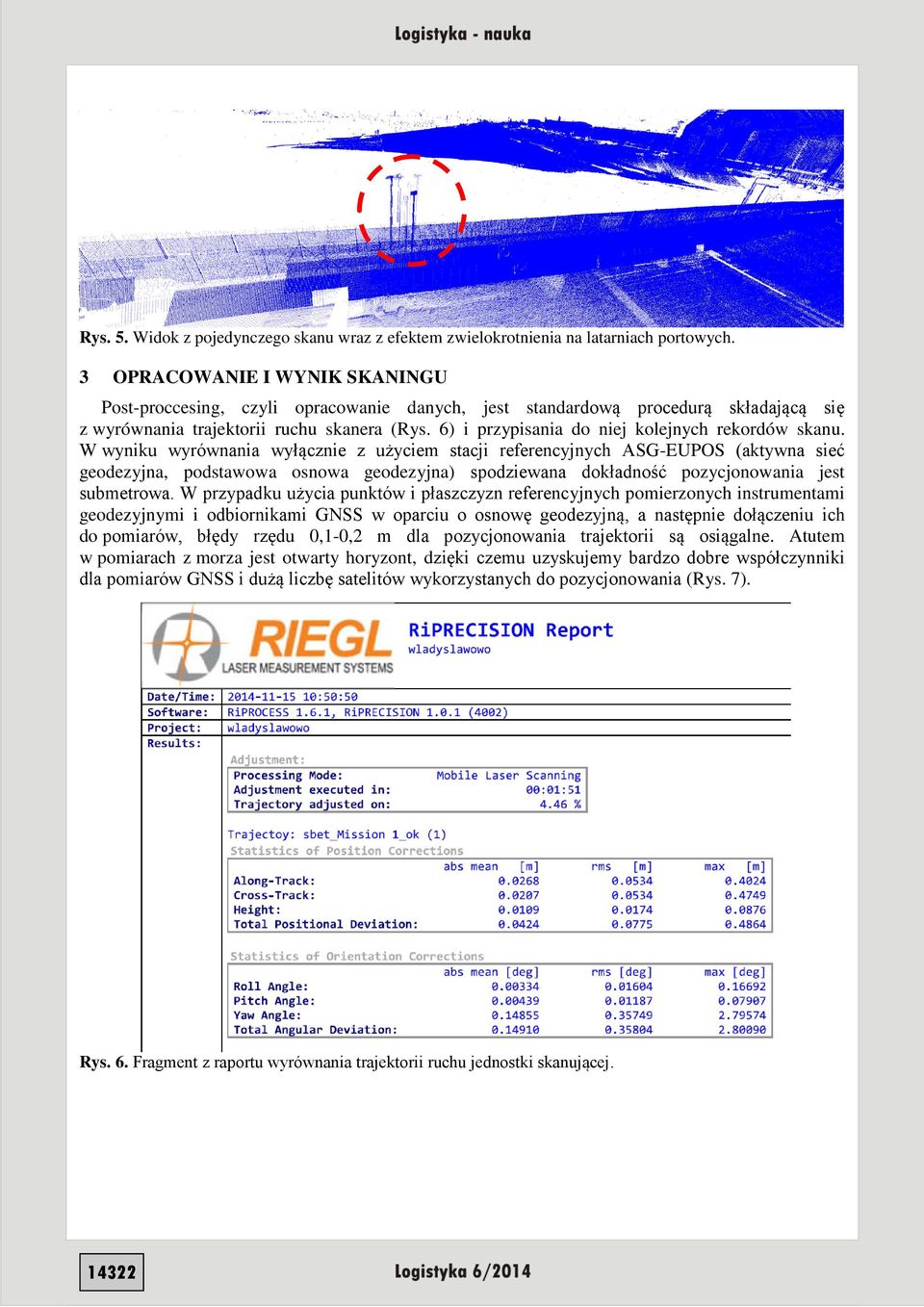 6) i przypisania do niej kolejnych rekordów skanu.