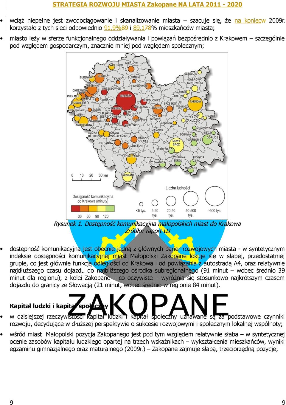 znacznie mniej pod względem społecznym; Rysunek 1.