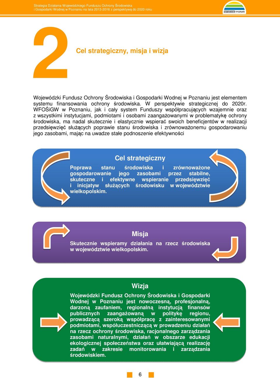 elastycznie wspierać swoich beneficjentów w realizacji przedsięwzięć słuŝących poprawie stanu środowiska i zrównowaŝonemu gospodarowaniu jego zasobami, mając na uwadze stałe podnoszenie efektywności