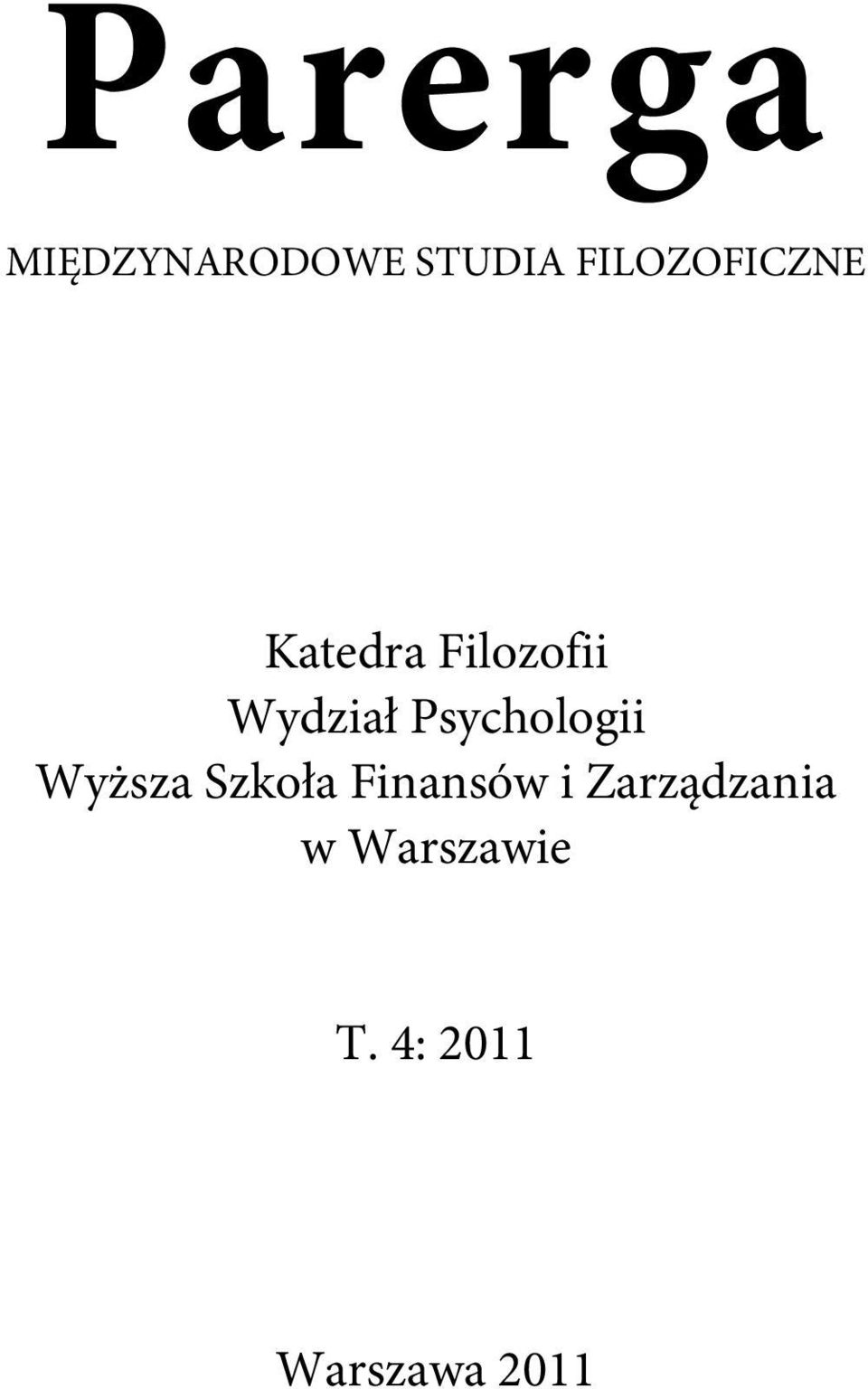 Psychologii Wyższa Szkoła Finansów i