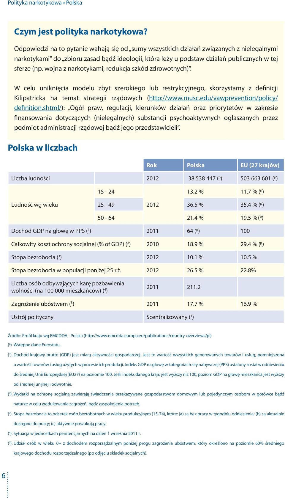 wojna z narkotykami, redukcja szkód zdrowotnych). W celu uniknięcia modelu zbyt szerokiego lub restrykcyjnego, skorzystamy z definicji Kilipatricka na temat strategii rządowych (http://www.musc.