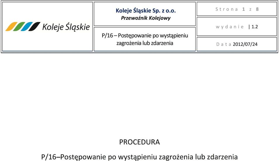 Postępowanie po