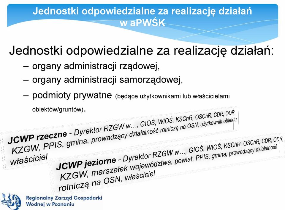 administracji rządowej, organy administracji samorządowej,