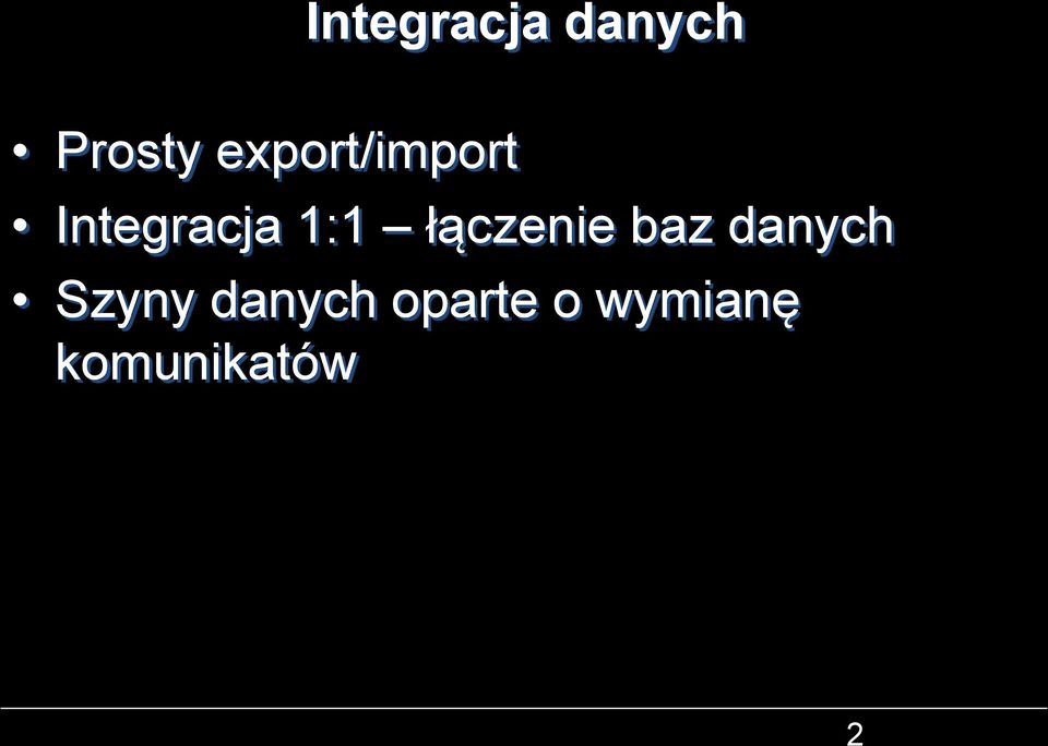 łączenie baz danych Szyny