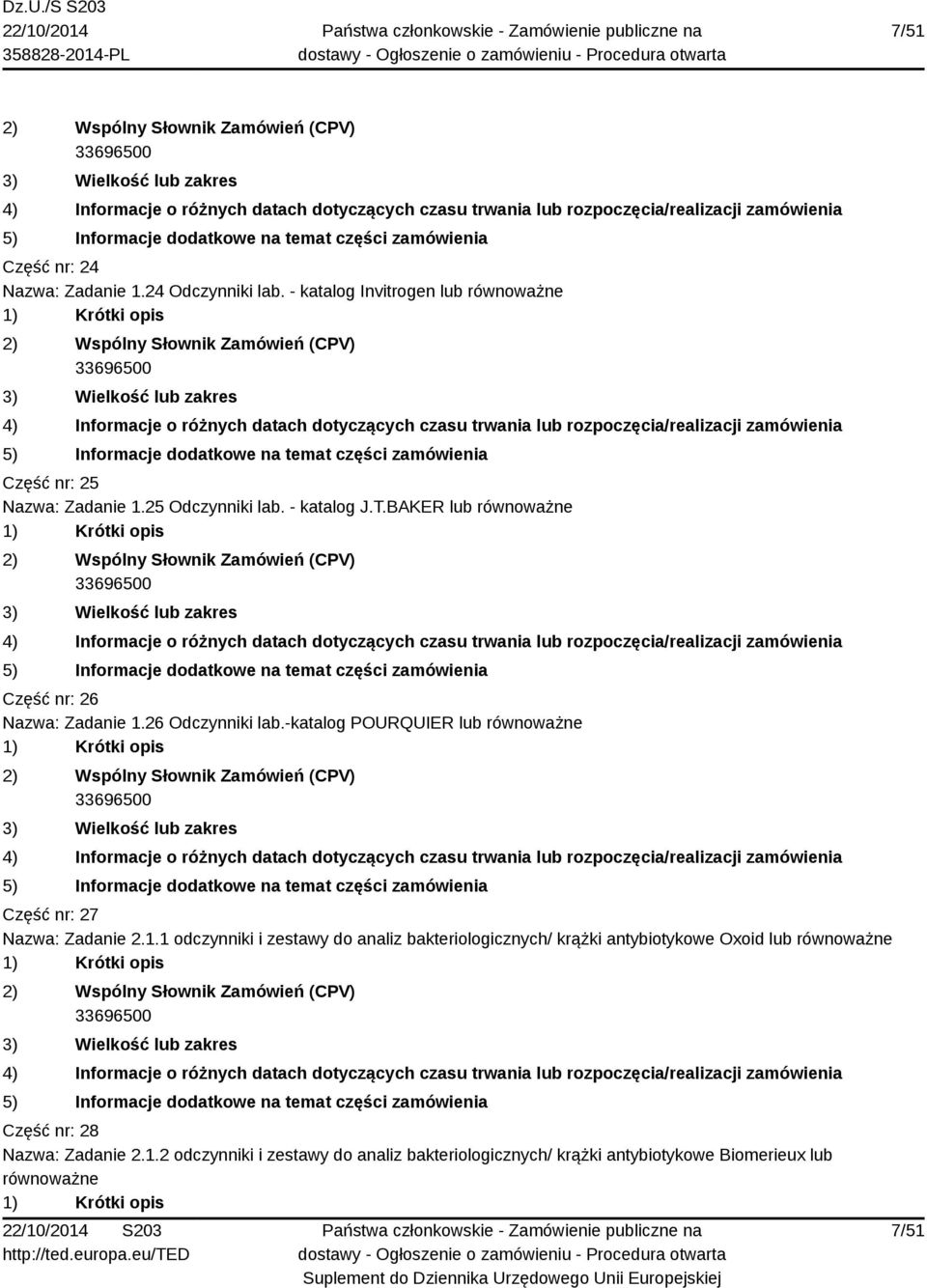 -katalog POURQUIER lub Część nr: 27 Nazwa: Zadanie 2.1.