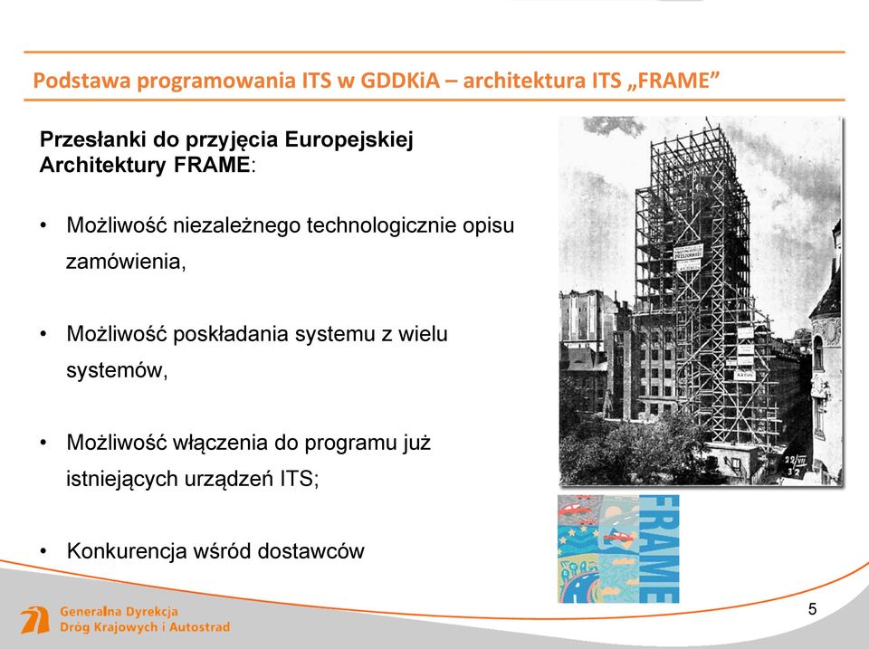 technologicznie opisu zamówienia, Możliwość poskładania systemu z wielu