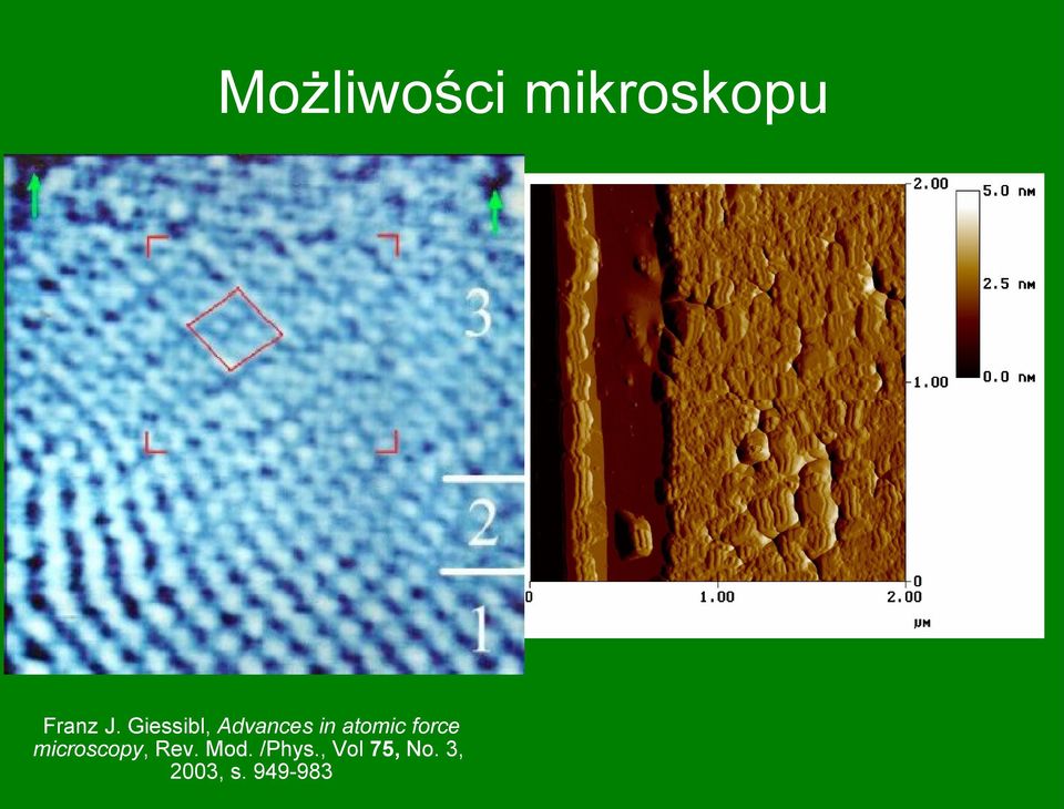 force microscopy, Rev. Mod.