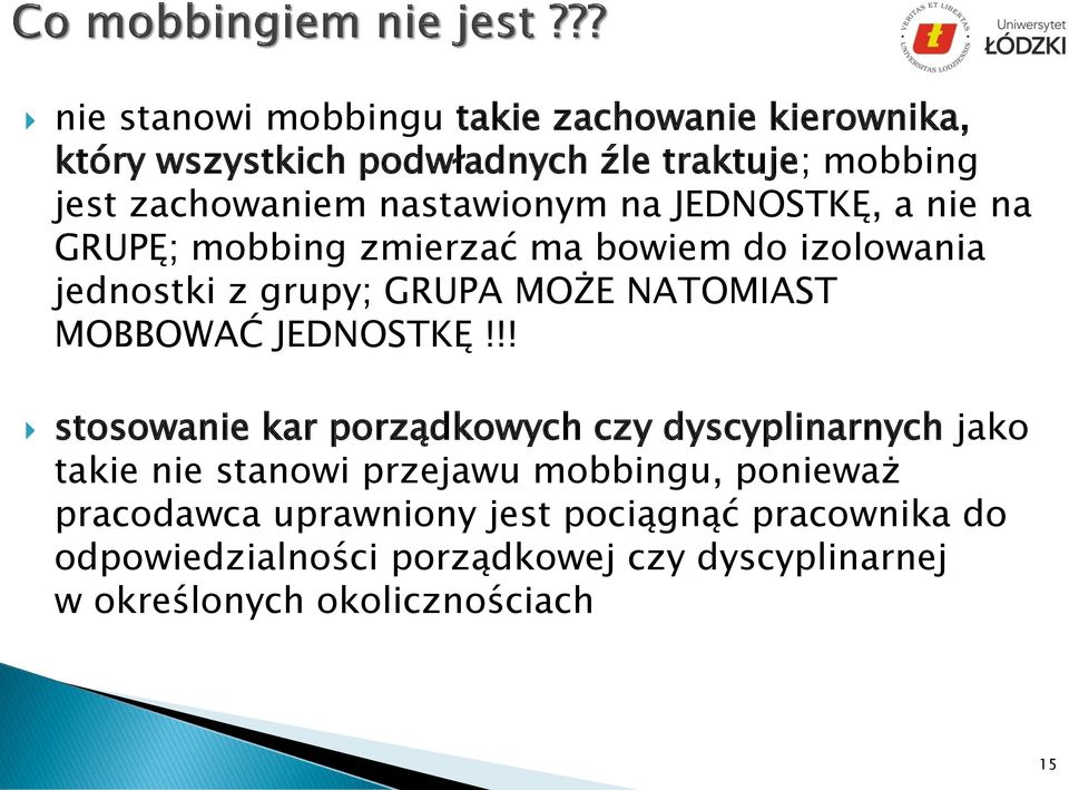 MOBBOWAĆ JEDNOSTKĘ!