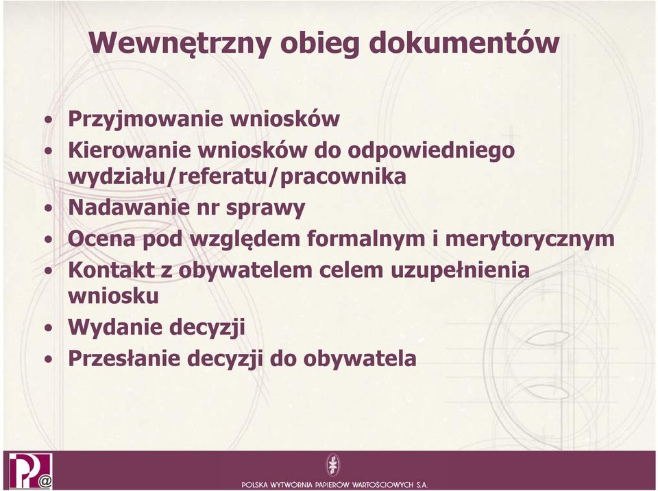 sprawy Ocena pod względem formalnym i merytorycznym Kontakt z