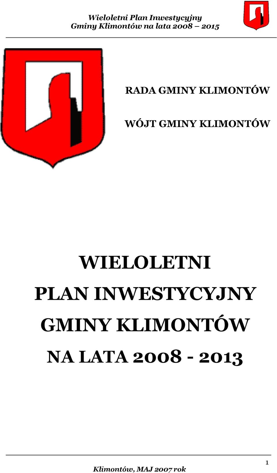 PLAN INWESTYCYJNY GMINY